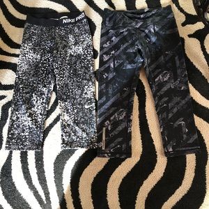 Set of Workout cropped pants // Both Sold